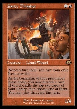 Party Thrasher (V.2)⁣ - Modern Horizons 3: Extras⁣ (Rare)⁣ [419]
