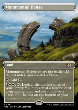 Monumental Henge⁣ - Modern Horizons 3: Extras⁣ (Rare)⁣ [354]