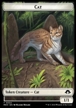 Cat Token (White 1/1) - Modern Horizons 3: Tokens (Token) [TMH3-T04]