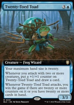 Twenty-Toed Toad - Commander: Bloomburrow: Extras (Rare) [XBLC-51]