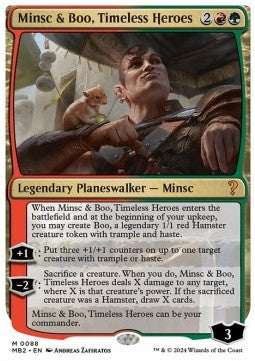 Minsc & Boo, Timeless Heroes - Mystery Booster 2 (Mythic) [MB2-88]