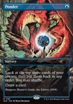 Ponder - Secret Lair Drop Series: Secret Lair x Dungeons & Dragons: 50th Anniversary Superdrop (Rare) [SLD50A-1783]