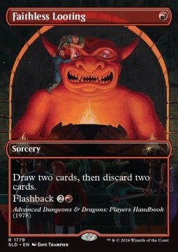 Faithless Looting - Secret Lair Drop Series: Secret Lair x Dungeons & Dragons: 50th Anniversary Superdrop (Rare) [SLD50A-1779]