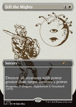 Fell the Mighty - Secret Lair Drop Series: Secret Lair x Dungeons & Dragons: 50th Anniversary Superdrop (Rare) [SLD50A-1778]