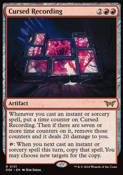 Cursed Recording - Duskmourn: House of Horror (Rare) [DSK-131]