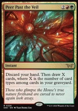 Peer Past the Veil - Duskmourn: House of Horror (Rare) [DSK-226]