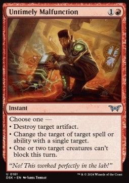 Untimely Malfunction - Duskmourn: House of Horror (Uncommon) [DSK-161]