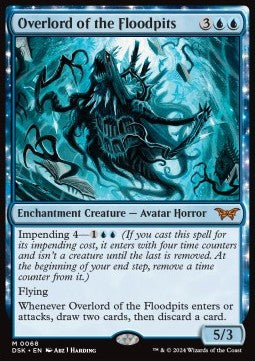 Overlord of the Floodpits⁣ - Duskmourn: House of Horror⁣ (Mythic)⁣ [68]