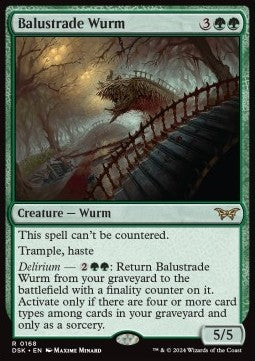 Balustrade Wurm⁣ - Duskmourn: House of Horror⁣ (Rare)⁣ [168]