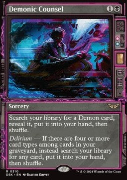 Demonic Counsel - Duskmourn: House of Horror: Extras (Rare) [XDSK-310]