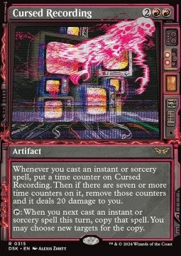 Cursed Recording (V.2) - Duskmourn: House of Horror: Extras (Rare) [XDSK-315]