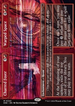 Charred Foyer // Warped Space - Duskmourn: House of Horror: Extras (Mythic) [XDSK-340]