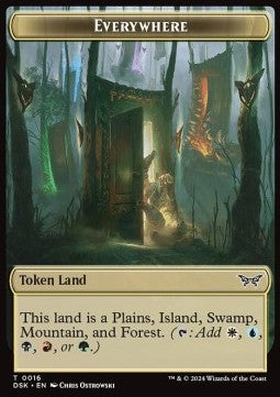 Everywhere Token // Manifest Token (C 2/2) - Duskmourn: House of Horror: Tokens (Token) [TDSK-T 16/18]