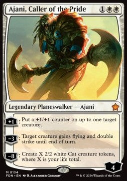 Ajani, Caller of the Pride - Magic: The Gathering Foundations (Mythic) [FDN-134]