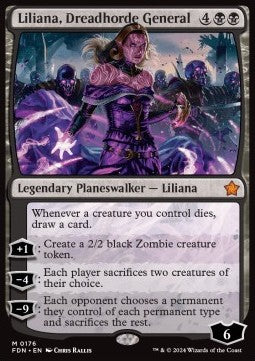 Liliana, Dreadhorde General - Magic: The Gathering Foundations (Mythic) [FDN-176]