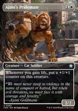 Ajani's Pridemate - Magic: The Gathering Foundations: Extras (Uncommon) [XFDN-293]
