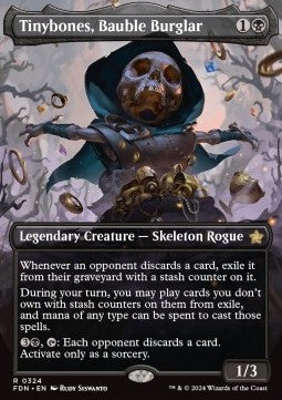 Tinybones, Bauble Burglar (V.1) - Magic: The Gathering Foundations: Extras (Rare) [XFDN-324]