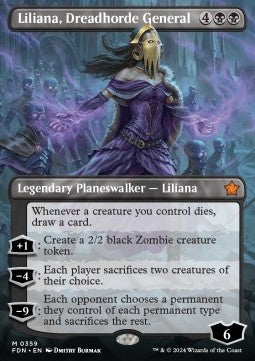 Liliana, Dreadhorde General (V.1) - Magic: The Gathering Foundations: Extras (Mythic) [XFDN-359]