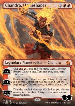 Chandra, Flameshaper (V.1) - Magic: The Gathering Foundations: Extras (Mythic) [XFDN-360]