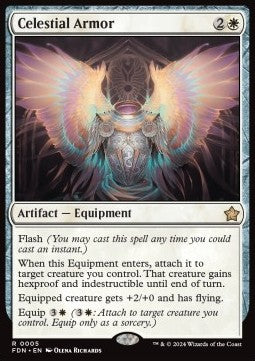 Celestial Armor - Magic: The Gathering Foundations (Rare) [FDN-5]