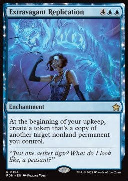 Extravagant Replication - Magic: The Gathering Foundations (Rare) [FDN-154]