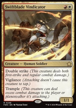 Swiftblade Vindicator - Magic: The Gathering Foundations (Rare) [FDN-246]