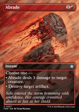 Abrade - Magic: The Gathering Foundations: Extras (Uncommon) [XFDN-327]