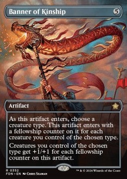 Banner of Kinship (V.1) - Magic: The Gathering Foundations: Extras (Rare) [XFDN-352]