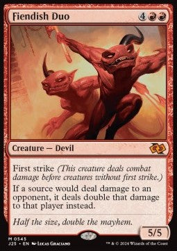 Fiendish Duo - Foundations Jumpstart (Mythic) [J25-545]