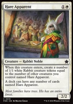 Hare Apparent - Magic: The Gathering Foundations (Common) [FDN-15]