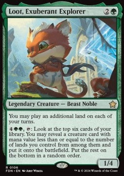 Loot, Exuberant Explorer - Magic: The Gathering Foundations (Rare) [FDN-106]