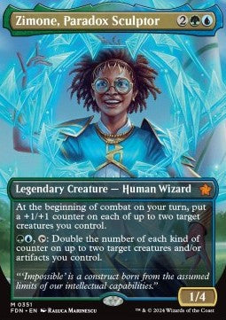 Zimone, Paradox Sculptor (V.1) - Magic: The Gathering Foundations: Extras (Mythic) [XFDN-351]