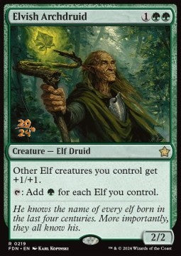 Elvish Archdruid (V.1) - Magic: The Gathering Foundations: Promos (Rare) [PFDN-219]