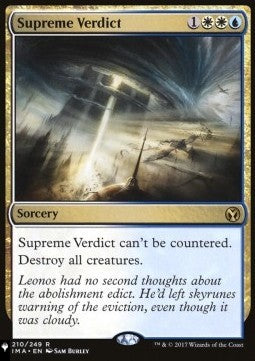 Supreme Verdict - Secret Lair Commander Deck: 20 Ways to Win (Rare)