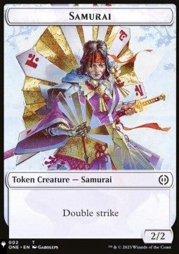 Samurai Token (W 2/2 Double Strike) // Shapeshifter Token (C 1/1) - Secret Lair Commander Deck: 20 Ways to Win (Token) [SLD20WTW-T 2/11]