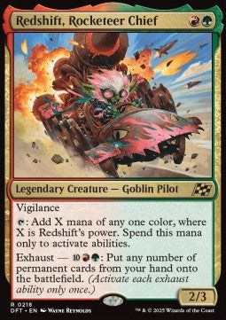 Redshift, Rocketeer Chief - Aetherdrift (Rare) [DFT-218]