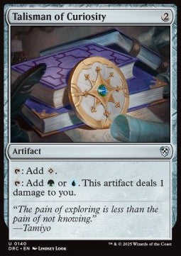 Talisman of Curiosity⁣ - Commander: Aetherdrift⁣ (Uncommon)⁣ [140]