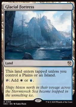 Glacial Fortress - Commander: Aetherdrift (Rare) [DRC-159]