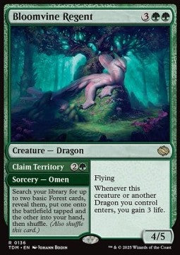 Bloomvine Regent // Claim Territory⁣ - Tarkir: Dragonstorm⁣ (Rare)⁣ [136]