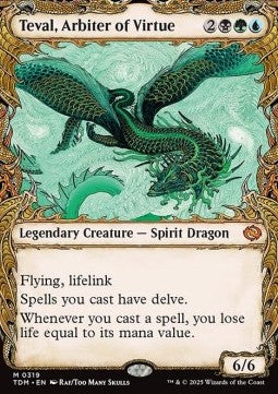 Teval, Arbiter of Virtue (V.1) - Tarkir: Dragonstorm: Extras (Mythic) [XTDM-319]