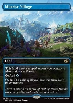 Mistrise Village - Tarkir: Dragonstorm: Extras (Rare) [XTDM-397]