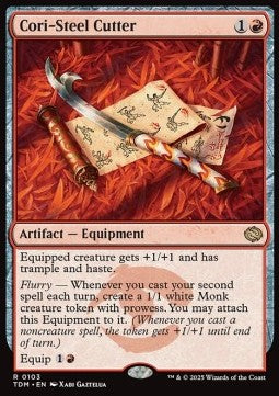 Cori-Steel Cutter⁣ - Tarkir: Dragonstorm⁣ (Rare)⁣ [103]