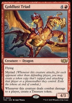 Goldlust Triad - Commander: Tarkir: Dragonstorm (Rare) [TDC-34]