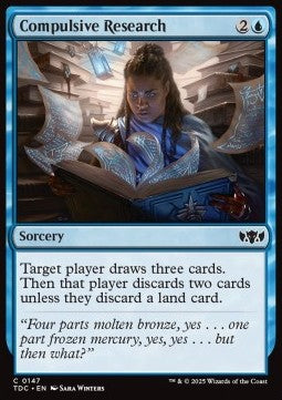 Compulsive Research - Commander: Tarkir: Dragonstorm (Common) [TDC-147]