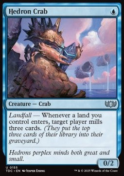 Hedron Crab⁣ - Commander: Tarkir: Dragonstorm⁣ (Uncommon)⁣ [155]