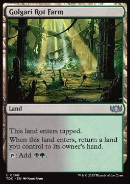 Golgari Rot Farm⁣ - Commander: Tarkir: Dragonstorm⁣ (Uncommon)⁣ [368]