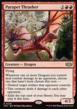 Parapet Thrasher - Commander: Tarkir: Dragonstorm (Rare) [TDC-36]