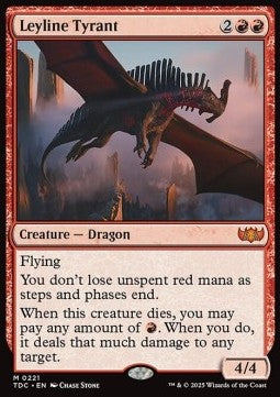 Leyline Tyrant⁣ - Commander: Tarkir: Dragonstorm⁣ (Mythic)⁣ [221]