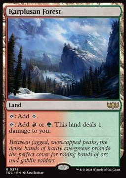 Karplusan Forest - Commander: Tarkir: Dragonstorm (Rare) [TDC-374]