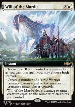 Will of the Mardu - Commander: Tarkir: Dragonstorm: Extras (Rare) [XTDC-57]
